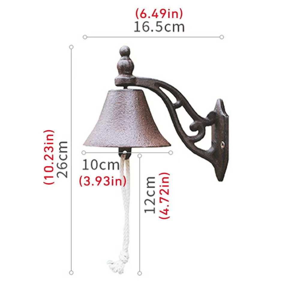 Aurelia Bell Classic Cast Iron Doorbell In Vintage Style For Stylish Entrances
