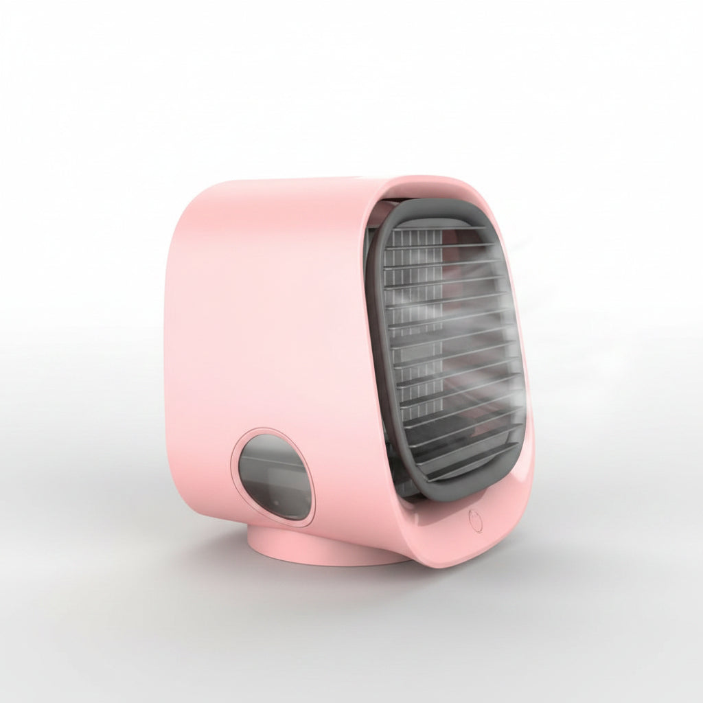 Stolní ventilátor s odpařovacím chlazením a USB rozprašovačem mlhy pro domácnost a kancelář