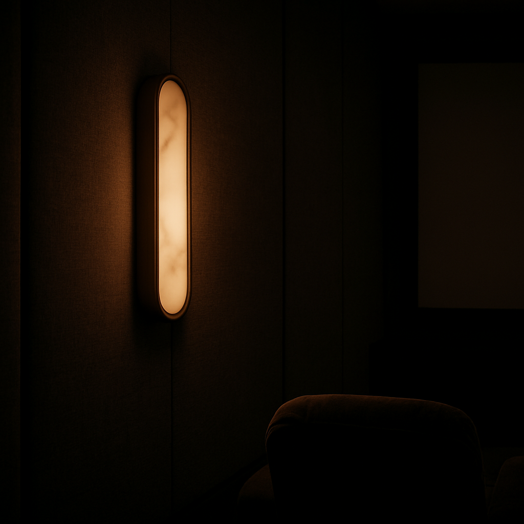 NovaLumen Elegáns Szobrászati Alabástrom Fali Lámpatest