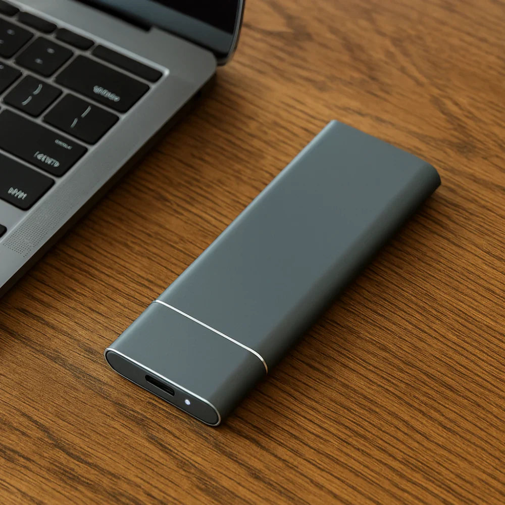 Compact USB External Drive With Aluminum Enclosure
