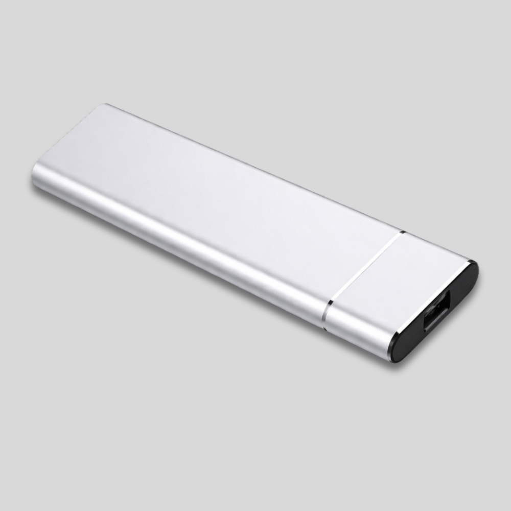 Externe tragbare Aluminium-Festplatte für einfache Datenspeicherung