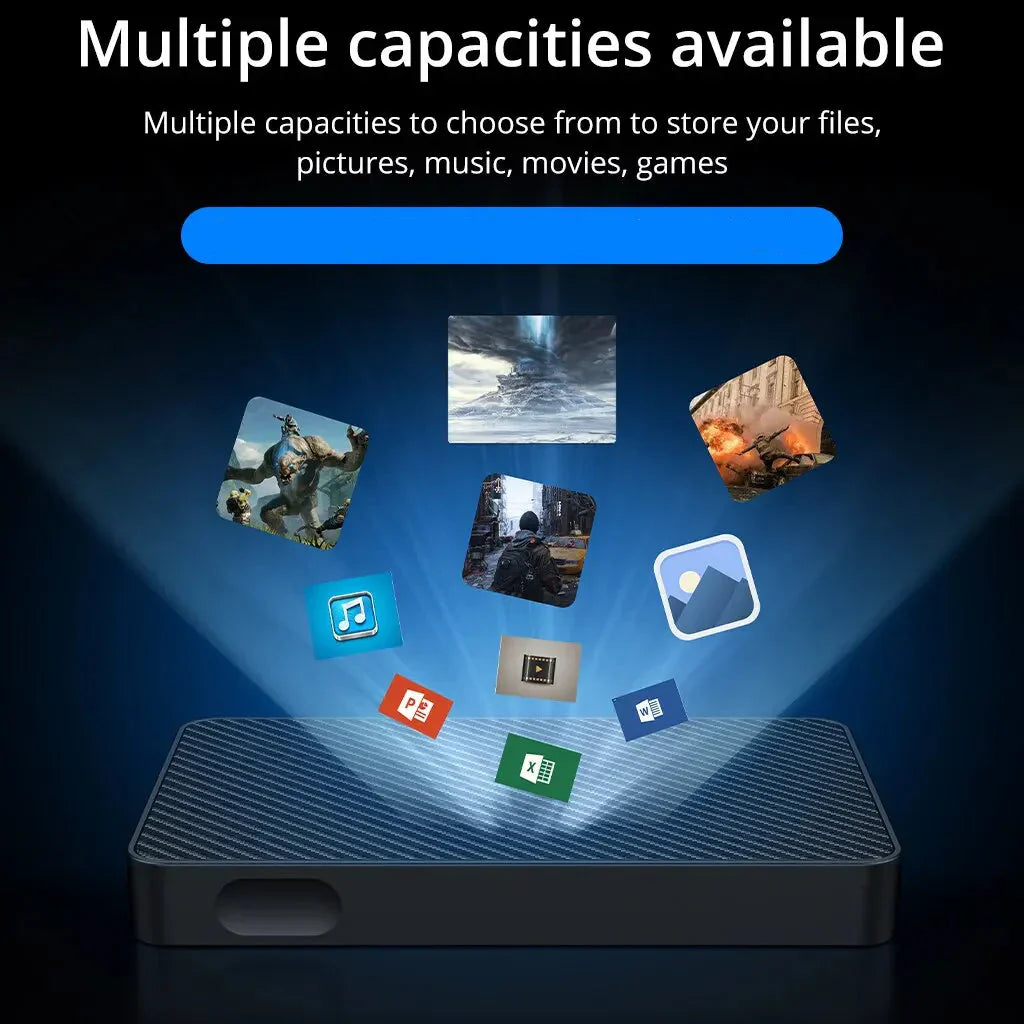 Compact External Portable SSD With USB 3.0 For Quick Data Backup And Storage