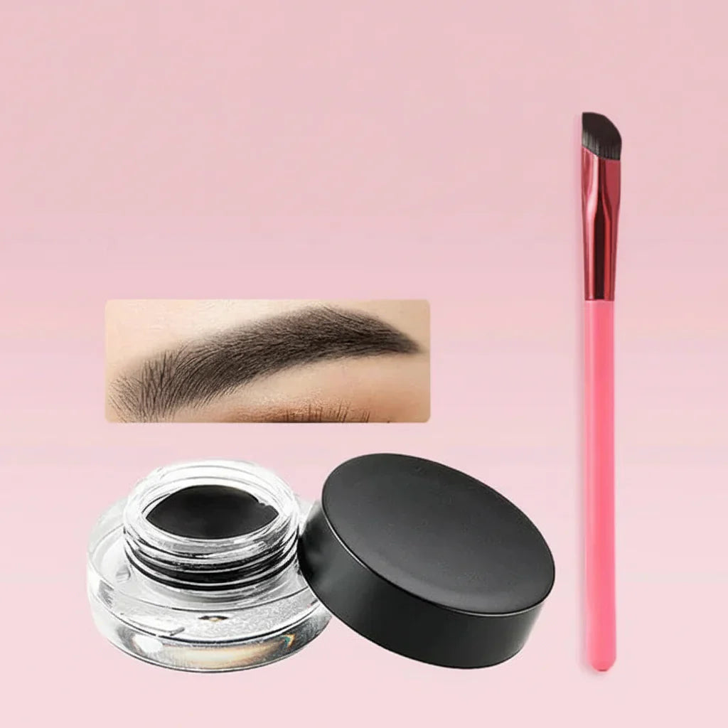 4D nástroj na obočí s razítkovacím štětcem pro voděodolný make-up