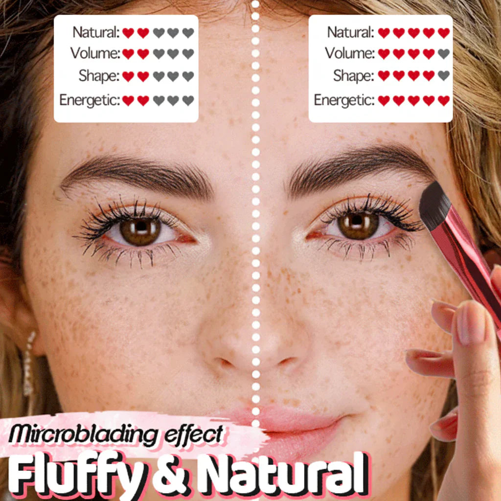 4D nástroj na obočí s razítkovacím štětcem pro voděodolný make-up