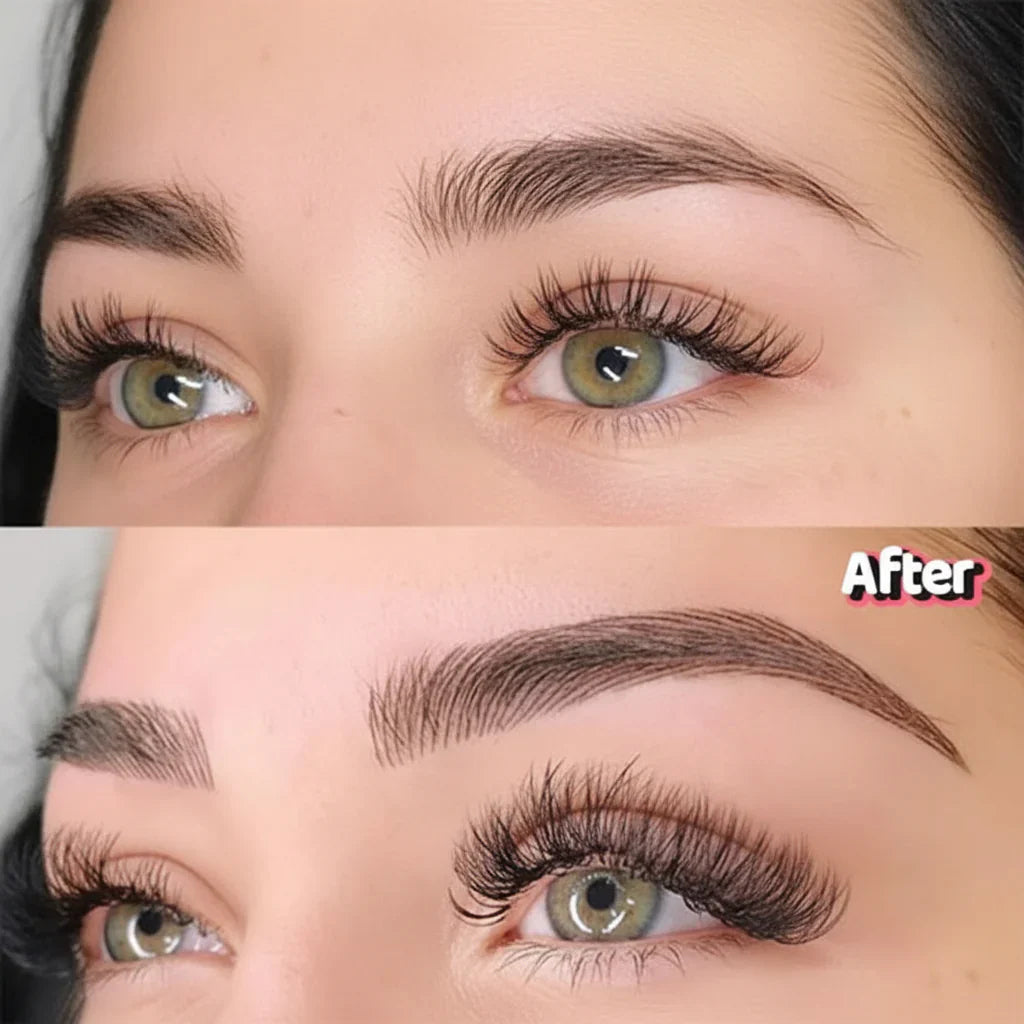 4D nástroj na obočí s razítkovacím štětcem pro voděodolný make-up