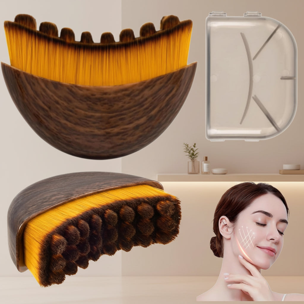 Brosse de massage facial pour un massage doux du visage et le contouring de la mâchoire et du menton