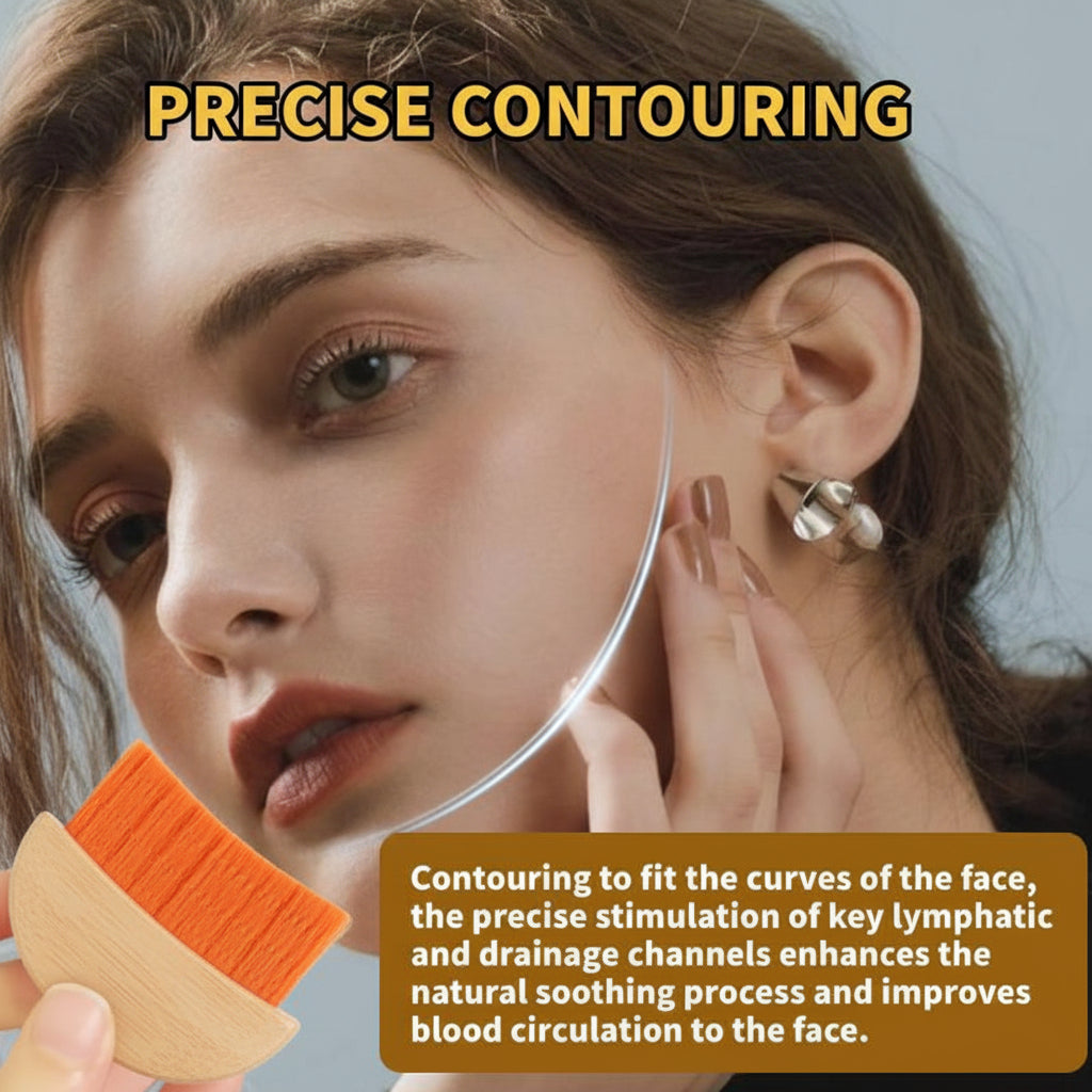 Brosse de massage facial pour un massage doux du visage et le contouring de la mâchoire et du menton