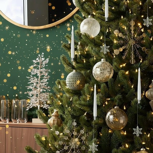 AstraGlow LED Flameless Candle Set for Christmas Trees and Festive Decor