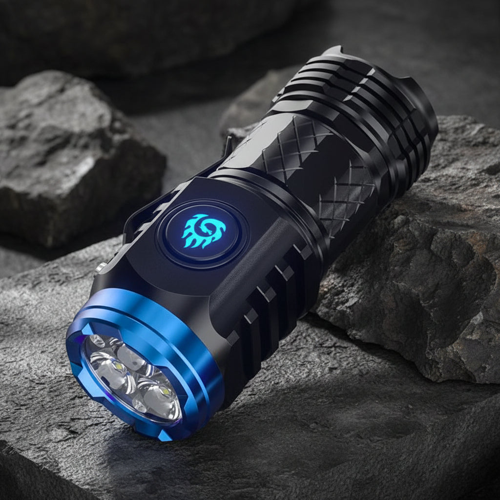 Kompakte LED Mini-Taschenlampe Wiederaufladbar und Wasserdicht Handliche Taschenlampe