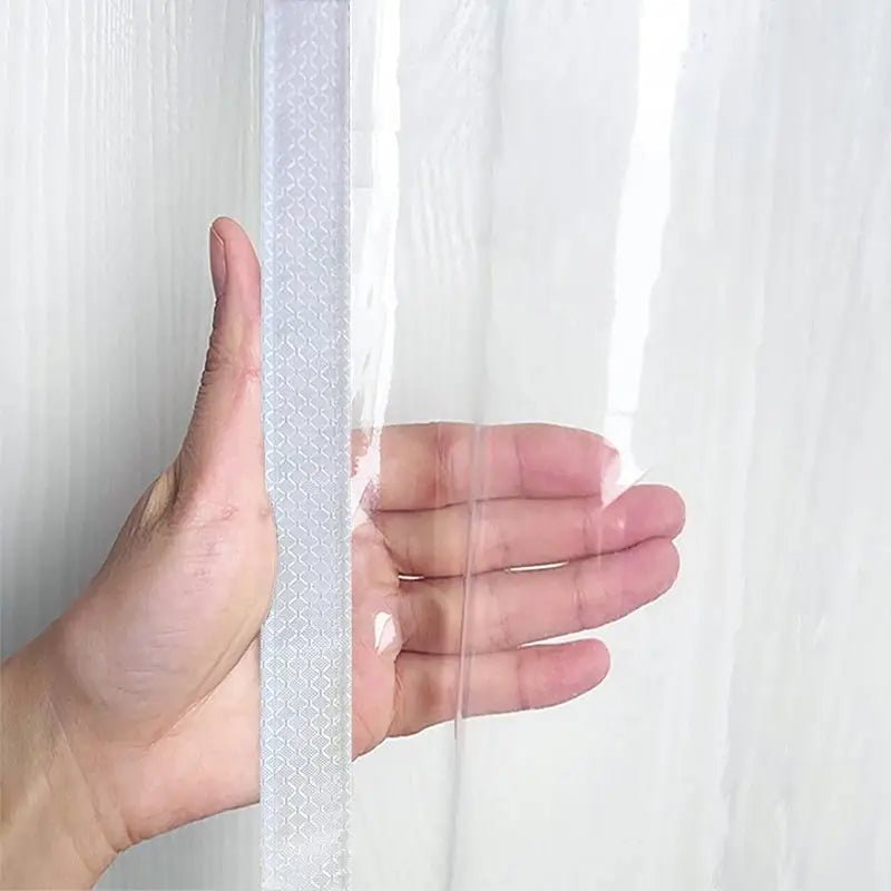 TranspaGuard Clear Windproof Partition Curtain for Air Conditioning Systems