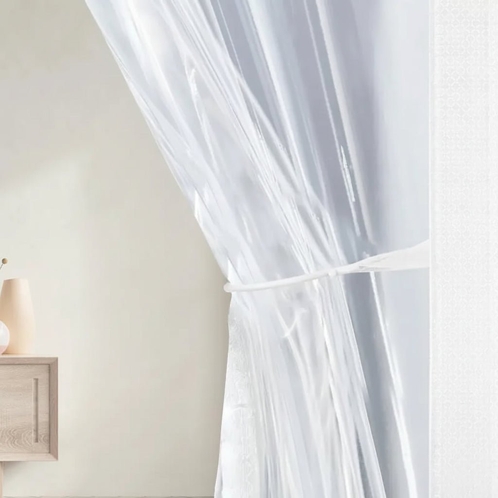 TranspaGuard Clear Windproof Partition Curtain for Air Conditioning Systems