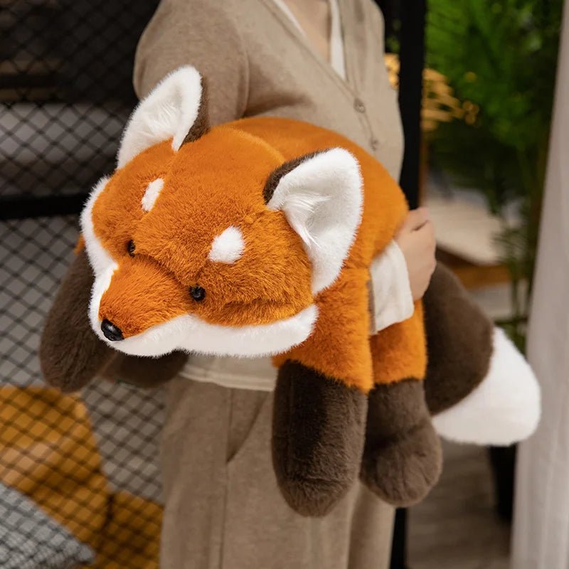 FluffleBuddy Soft Fox Plush Toy For Kids Cuddly Comfort