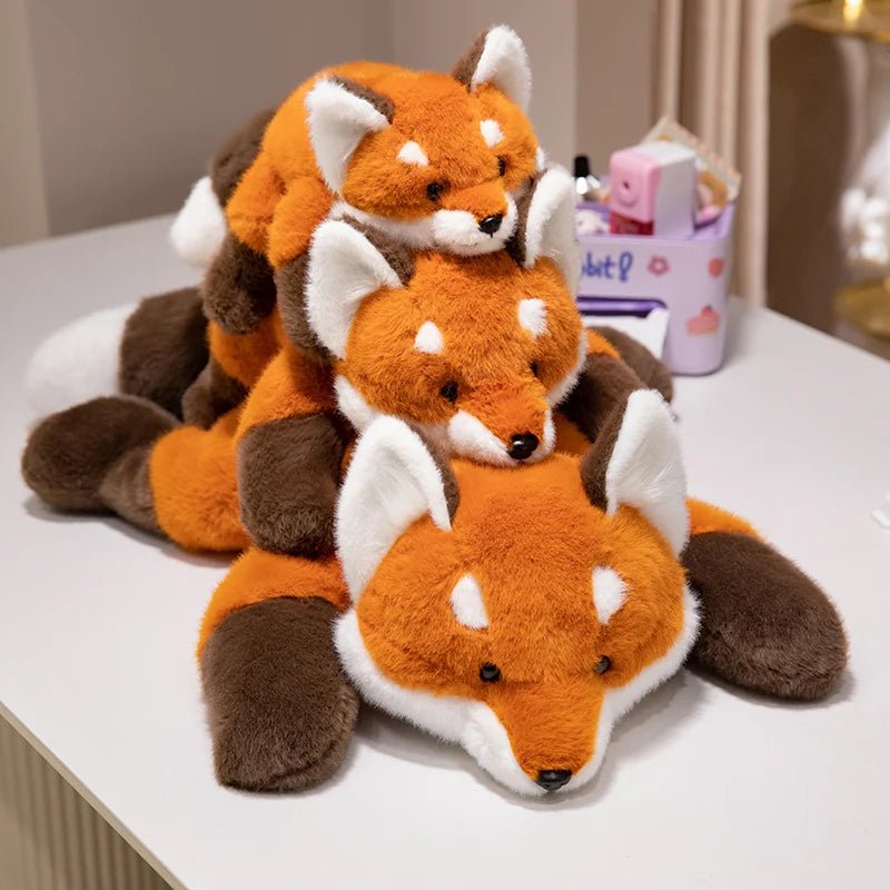 FluffleBuddy Soft Fox Plush Toy For Kids Cuddly Comfort