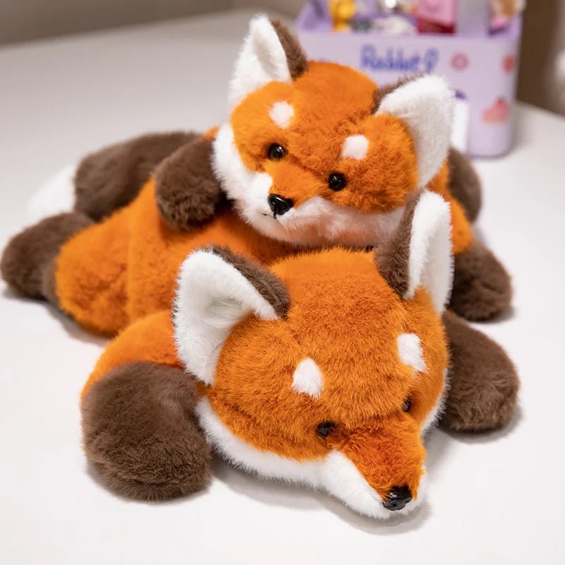 FluffleBuddy Soft Fox Plush Toy For Kids Cuddly Comfort