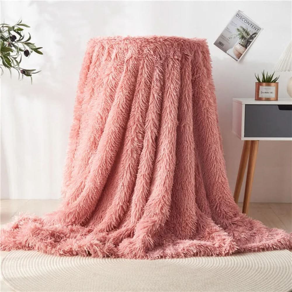VelvetLush nepbont deken met zachte fluwelen warmte