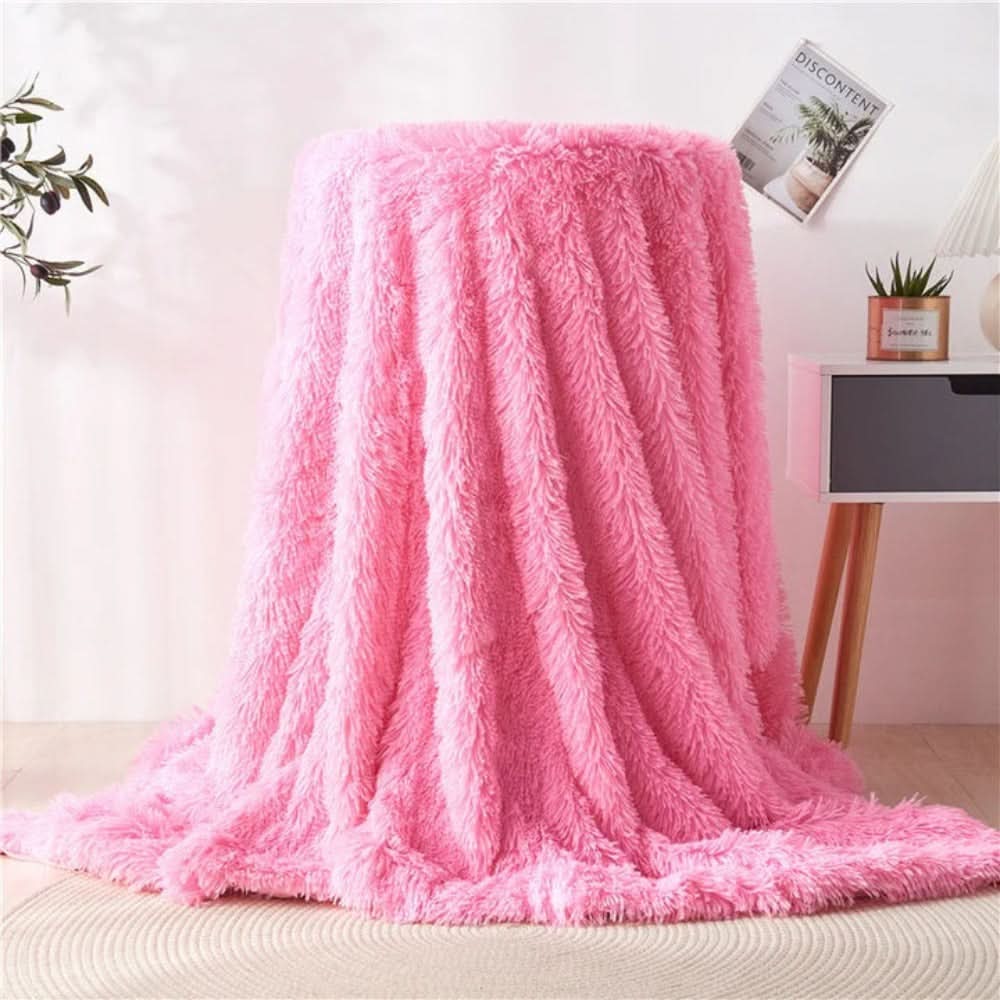 VelvetLush nepbont deken met zachte fluwelen warmte
