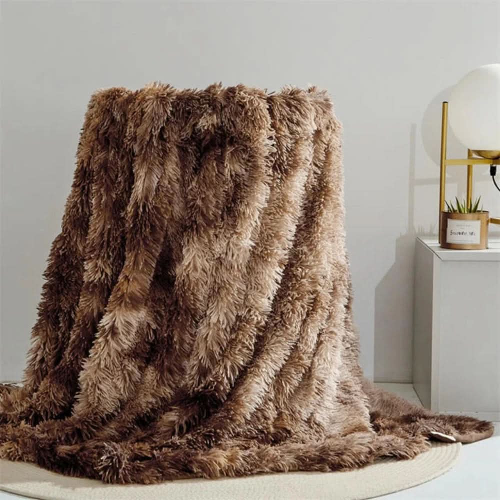 VelvetLush nepbont deken met zachte fluwelen warmte