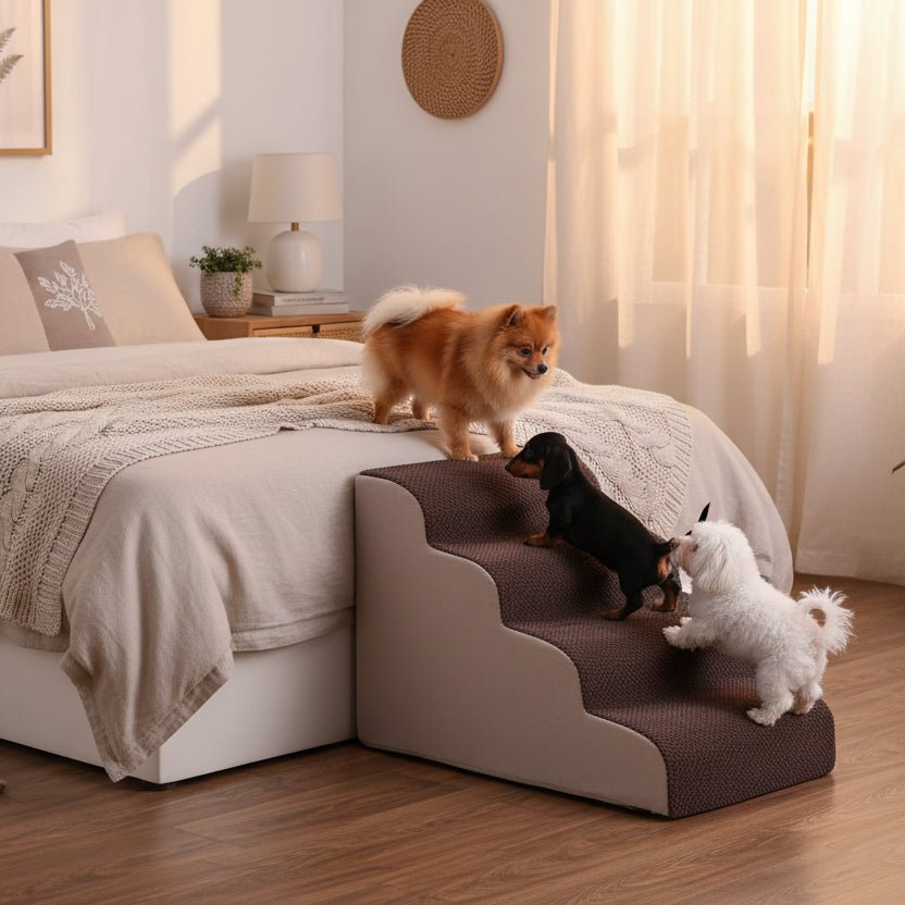 NovaStep Hundetreppe aus hochdichtem Schaumstoff für sicheren Gebrauch im Innenbereich