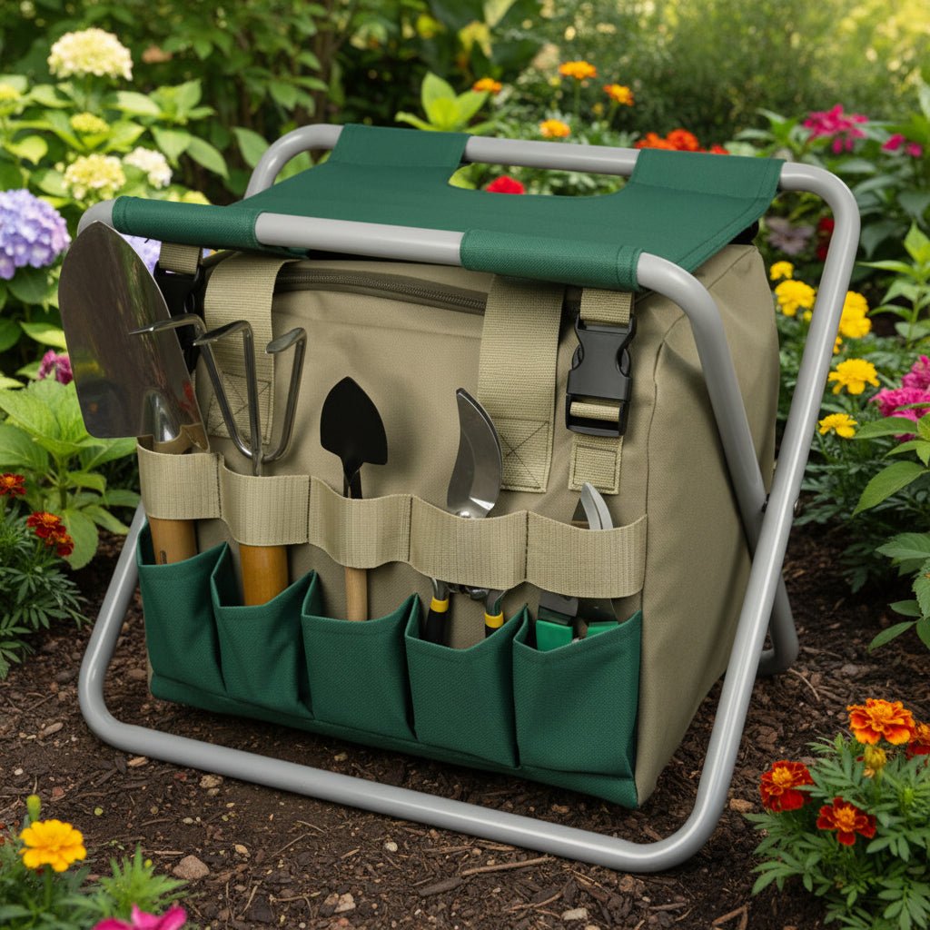 Fold Away Garden Tool Set Compact Foldable and Durable for Home Garden Travel