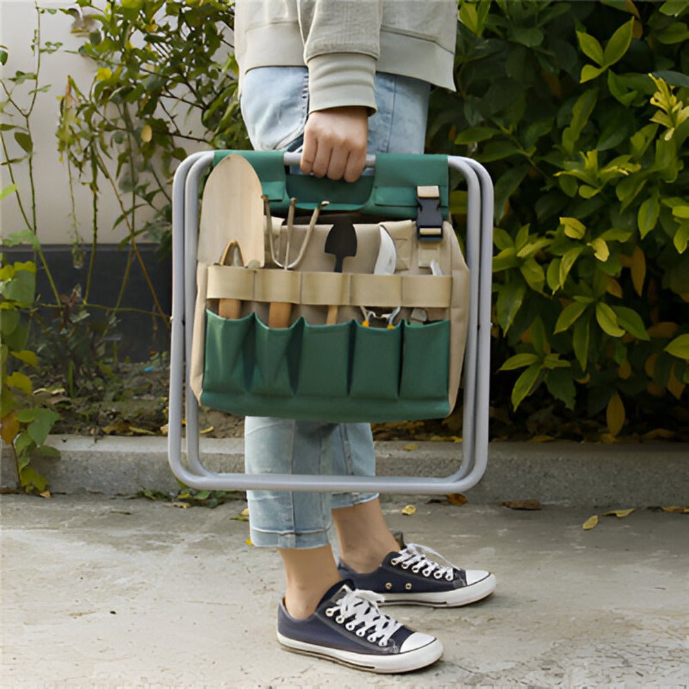 Fold Away Garden Tool Set Compact Foldable and Durable for Home Garden Travel