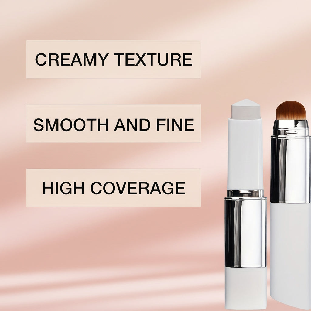 Color Changing Hydrating Foundation Stick With Cream Makeup And Soft Brush