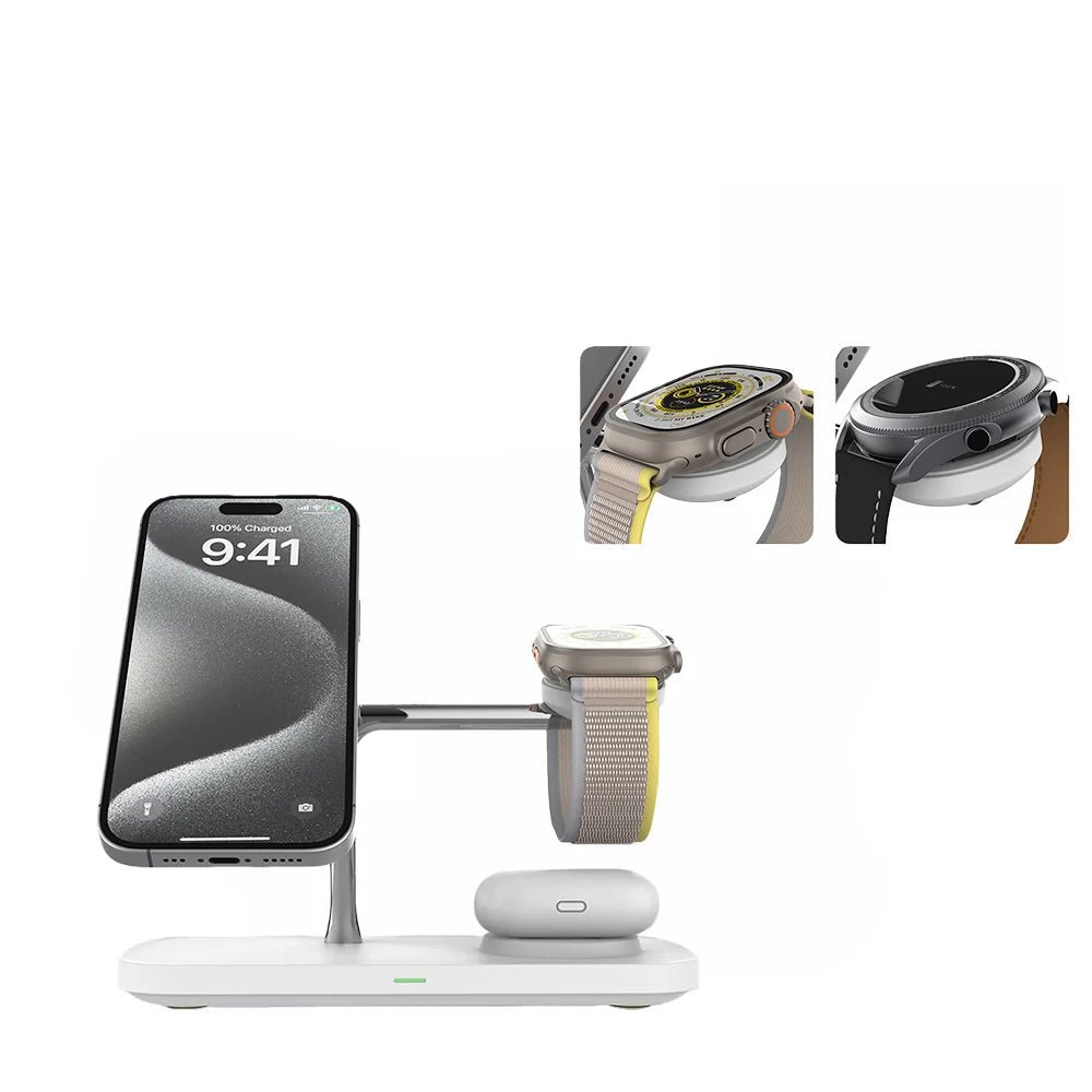TriDock 3 az 1-ben MagSafe töltőállomás iPhone-hoz, Apple Watch-hoz és AirPods-hoz