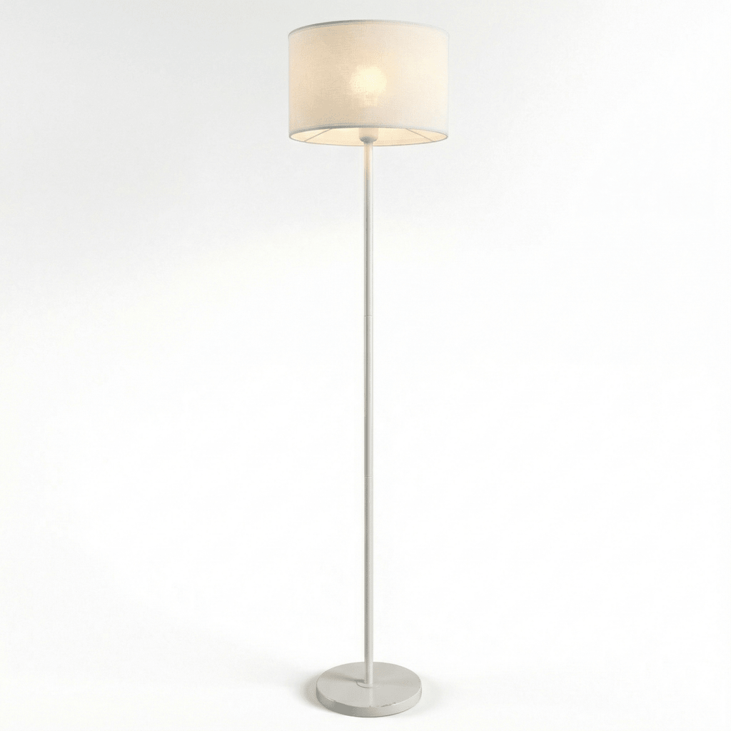 Stoff-Diffusor-Gitter-Stehlampe, modernes Design, 60 Zoll hoch | Rosalyssa