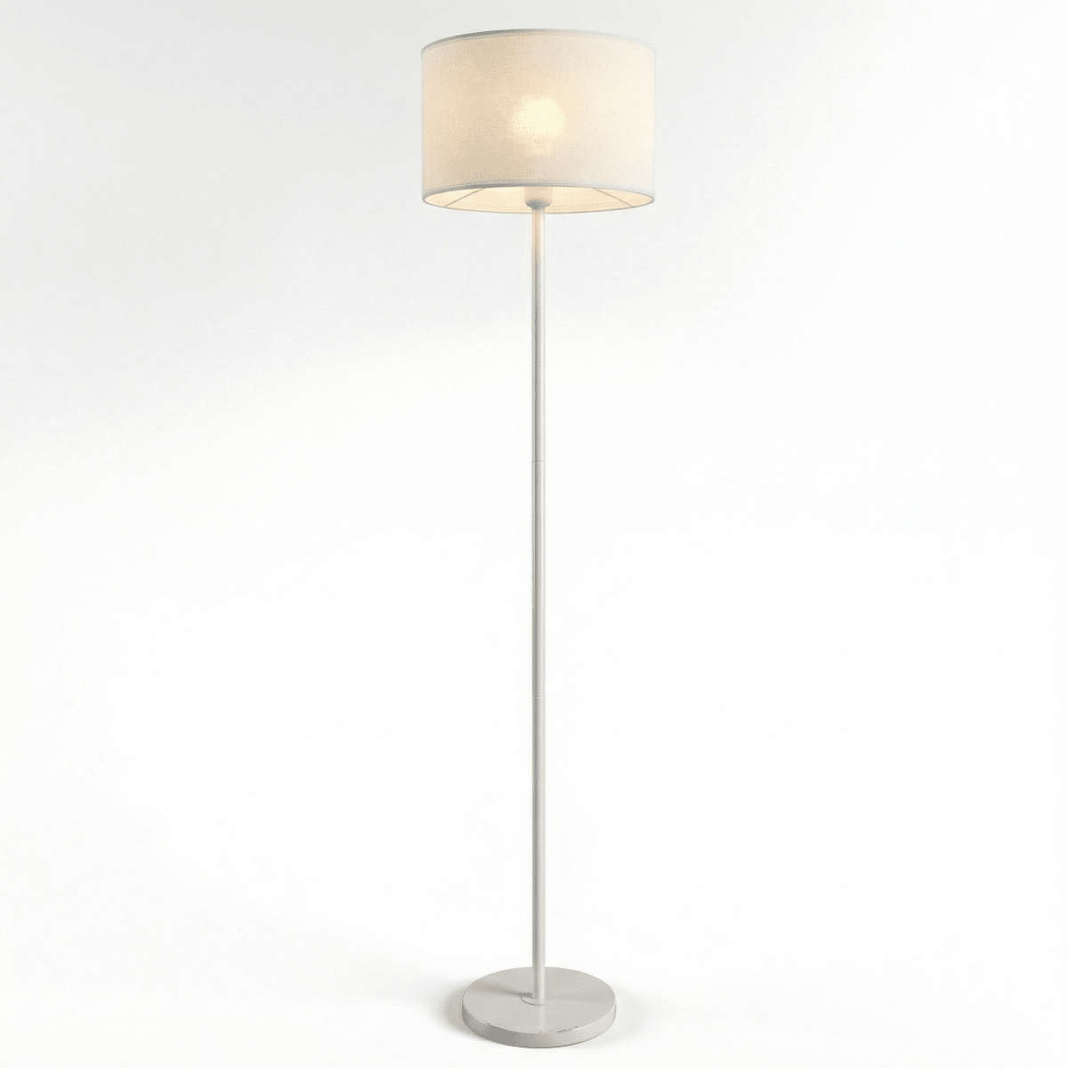 Stoff-Diffusor-Gitter-Stehlampe, modernes Design, 60 Zoll hoch | Rosalyssa