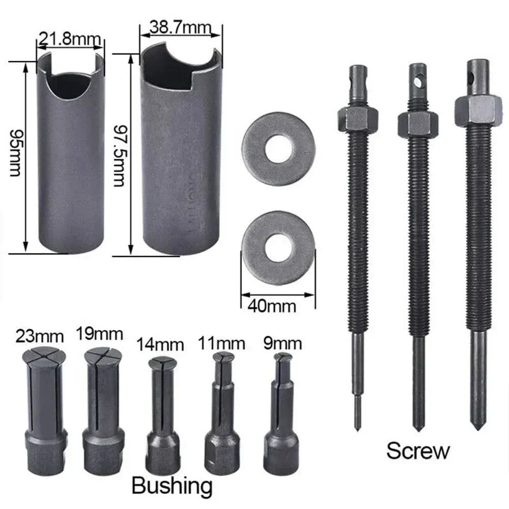 Apex Lagerabzieher-Set für Buchsen von 9-23 mm für Fahrräder, Motorräder und Maschinen