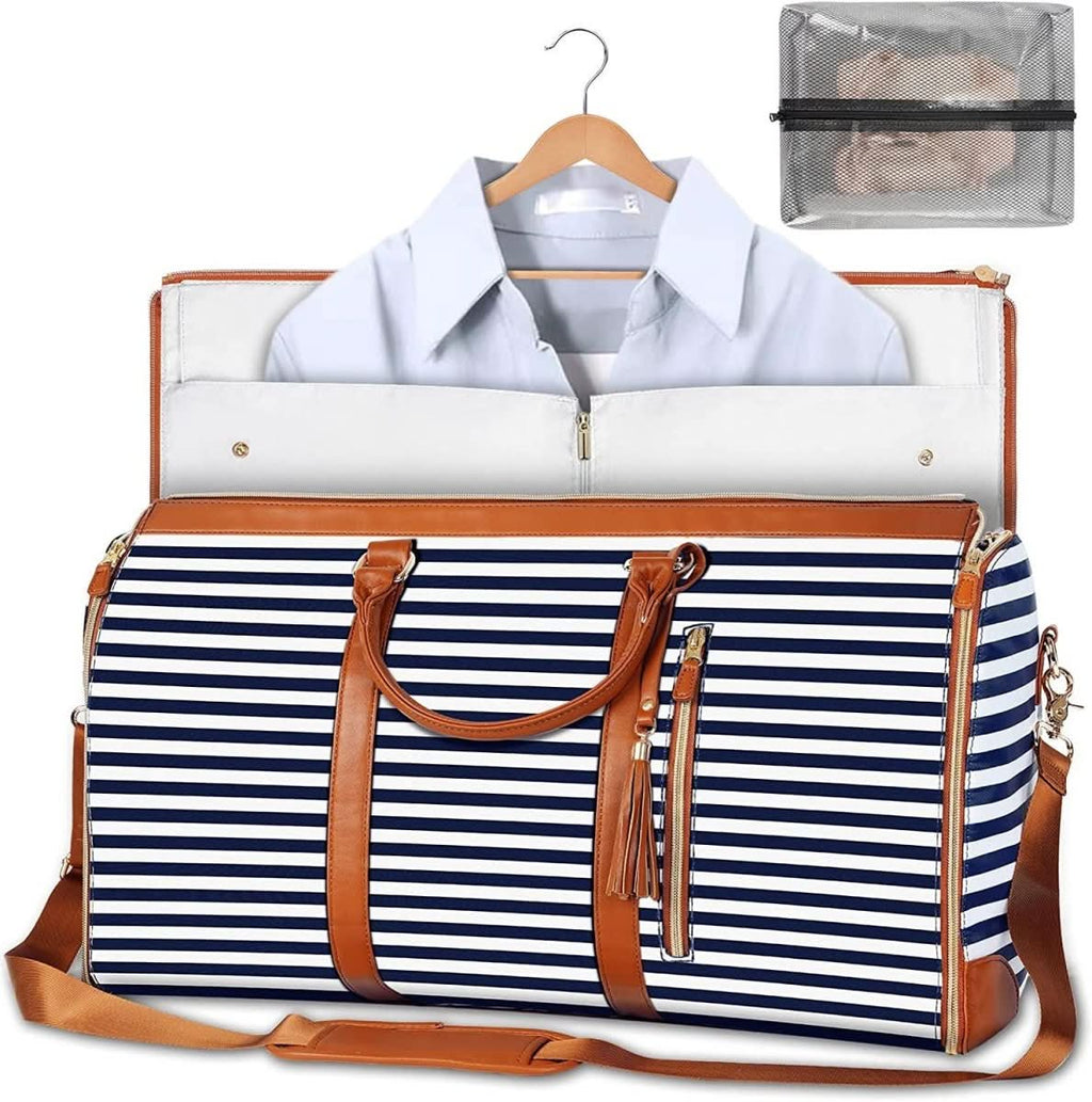 Sac de voyage NovaCarry pliable en cuir PU pour vêtements, résistant aux plis et élégant