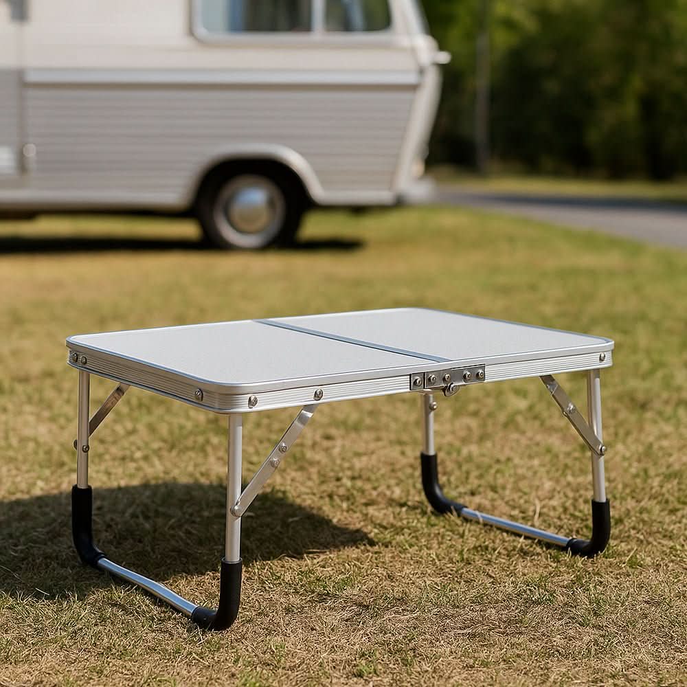 SummitFold Outdoor Table With Aluminium Frame And Suitcase Design