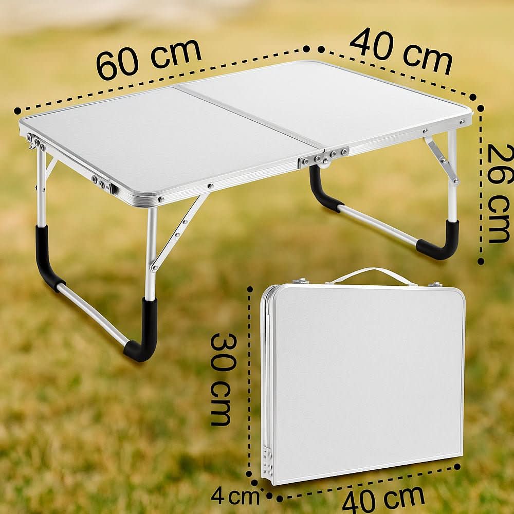 SummitFold Outdoor Table With Aluminium Frame And Suitcase Design