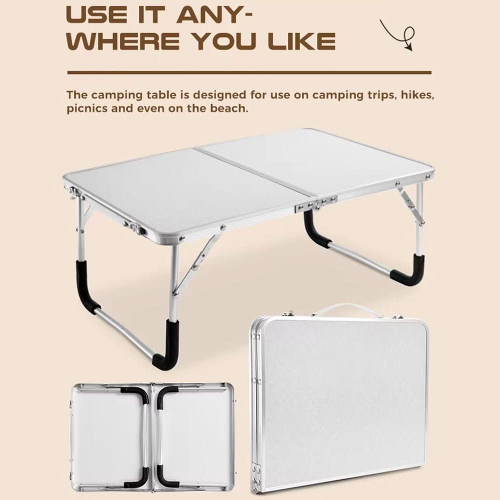 SummitFold Outdoor Table With Aluminium Frame And Suitcase Design