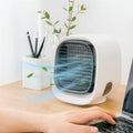 Compacte bureau USB luchtkoeler en luchtbevochtiger voor kleine kamers