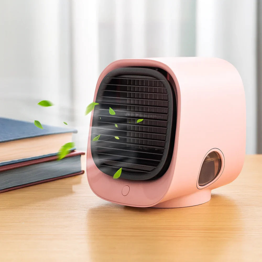 Compacte bureau USB luchtkoeler en luchtbevochtiger voor kleine kamers