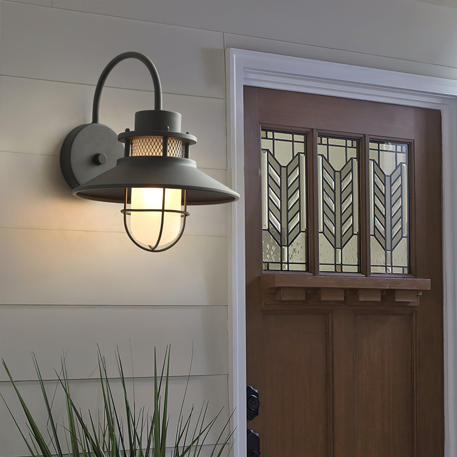 Felix Industrial Outdoor Wall Lantern Waterproof Exterior Light Fixture