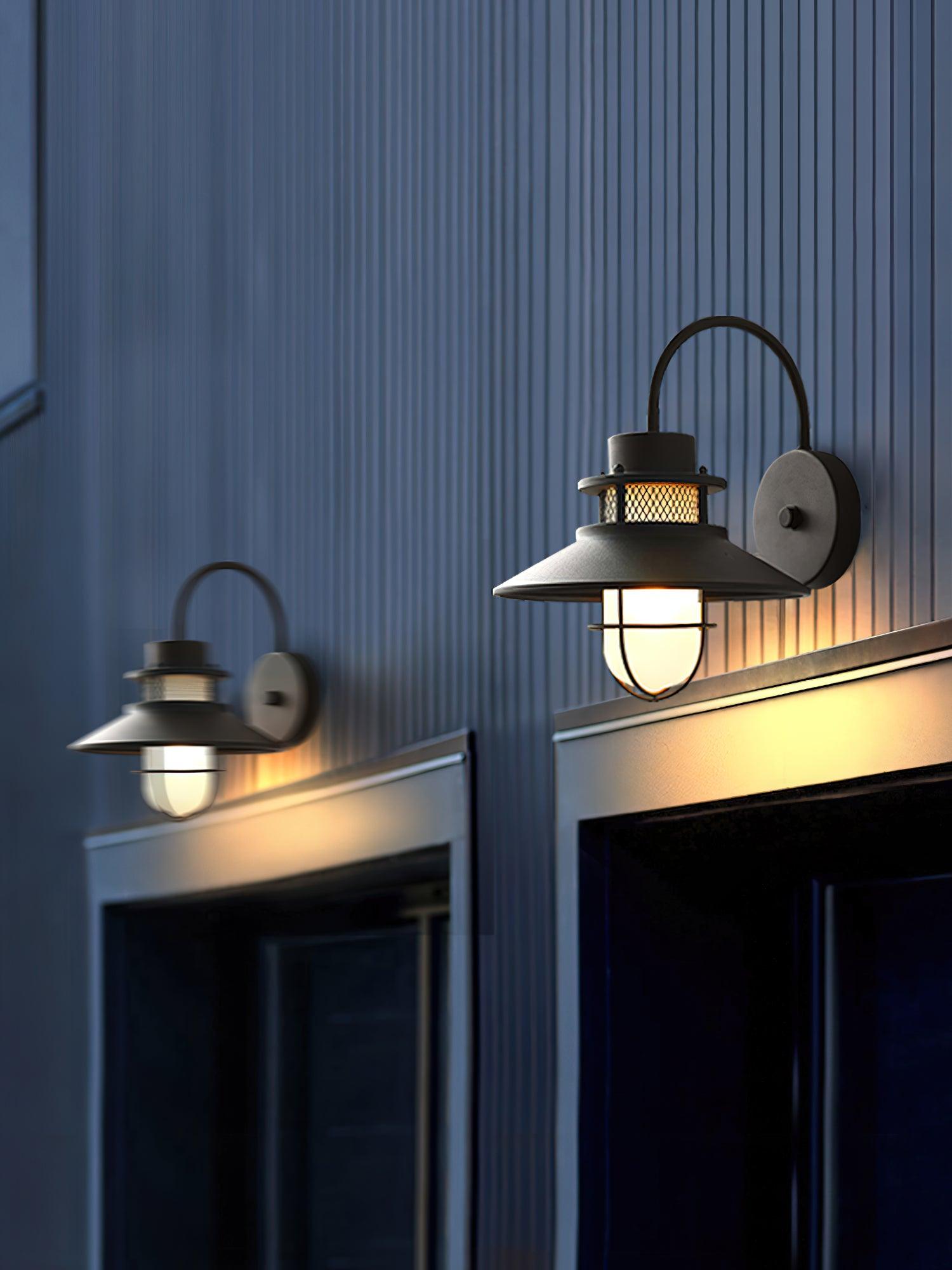 Felix Industrial Outdoor Wall Lantern Waterproof Exterior Light Fixture