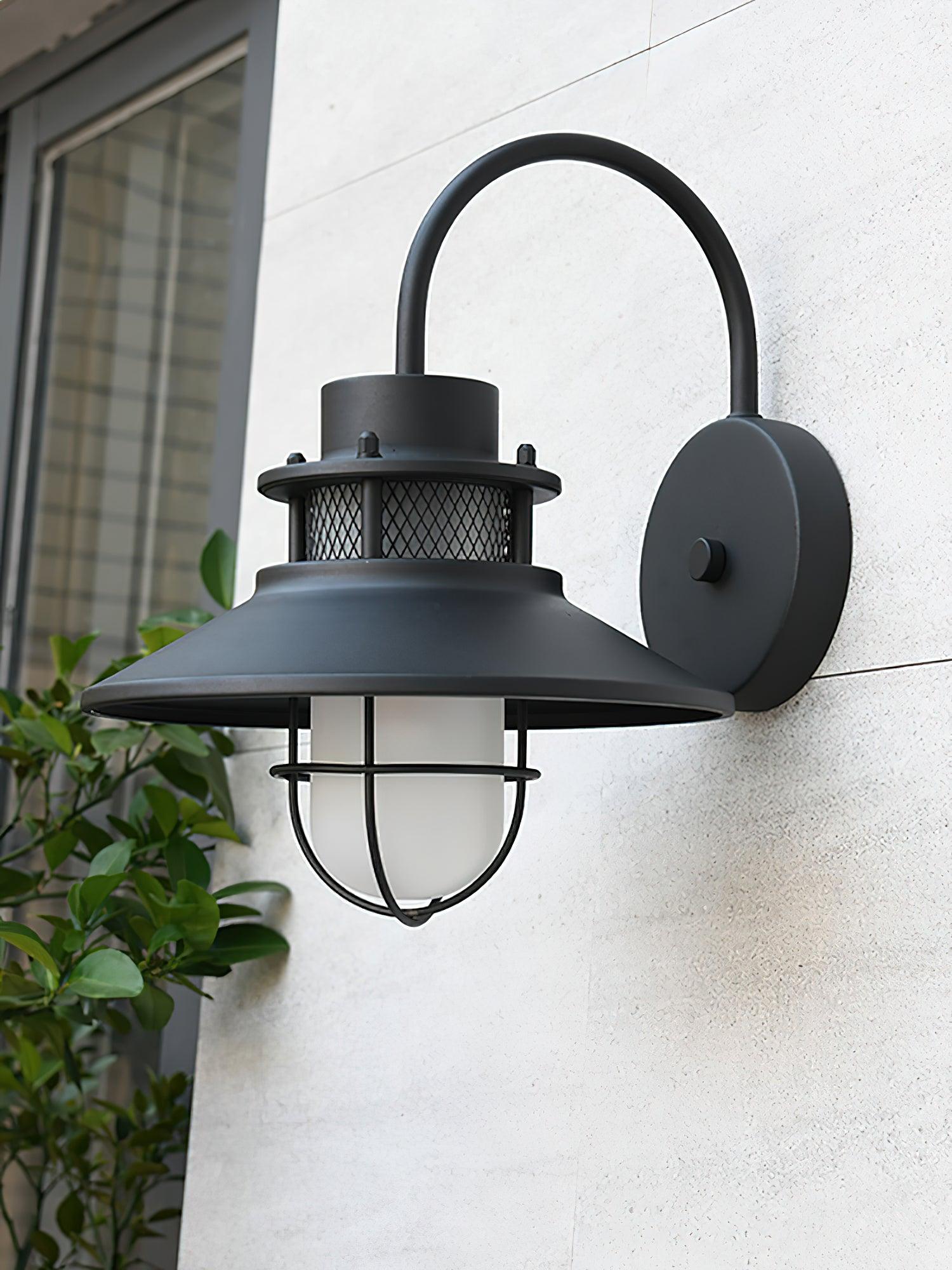 Felix Industrial Outdoor Wall Lantern Waterproof Exterior Light Fixture