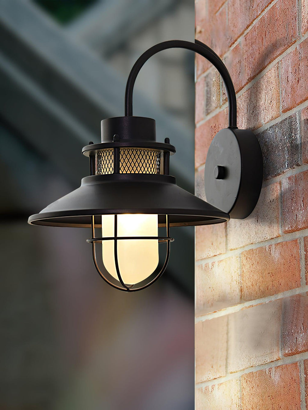 Felix Industrial Outdoor Wall Lantern Waterproof Exterior Light Fixture