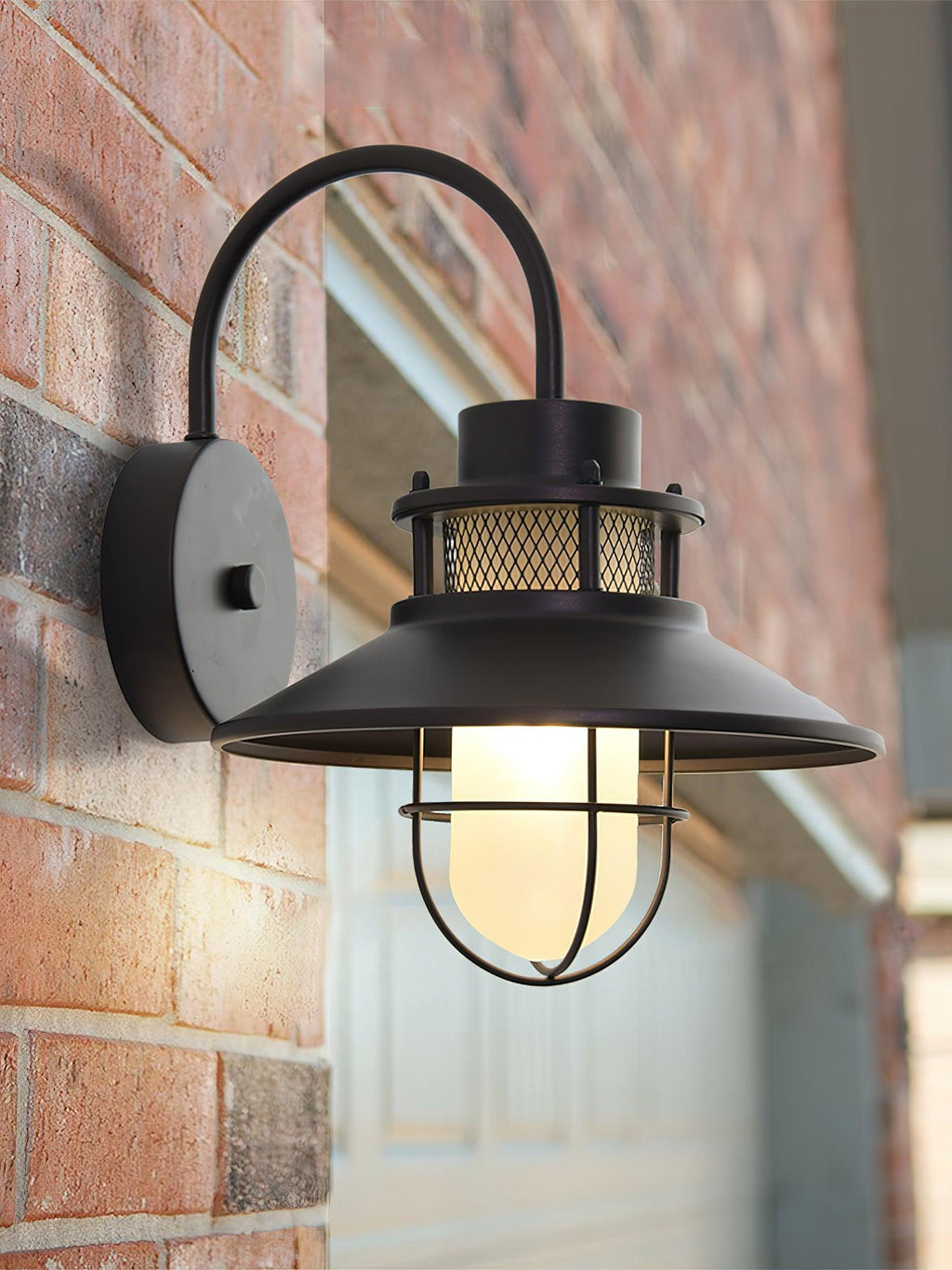 Felix Industrial Outdoor Wall Lantern Waterproof Exterior Light Fixture