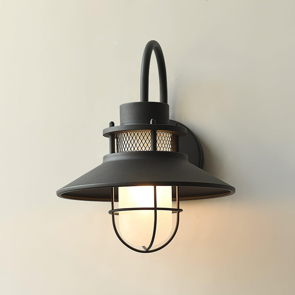 Felix Industrial Outdoor Wall Lantern Waterproof Exterior Light Fixture