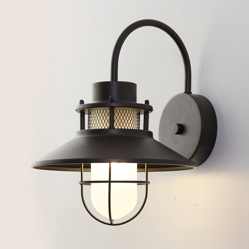 Felix Industrial Outdoor Wall Lantern Waterproof Exterior Light Fixture