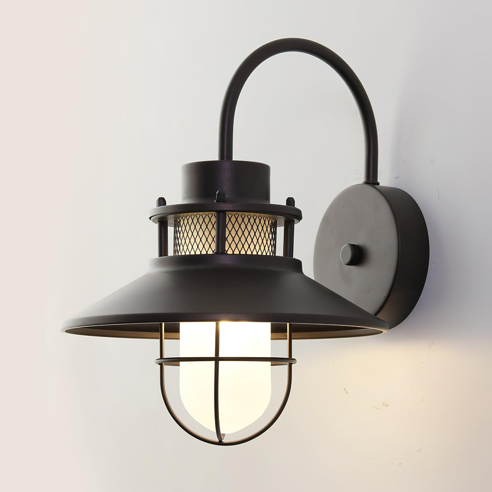 Felix Industrial Outdoor Wall Lantern Waterproof Exterior Light Fixture