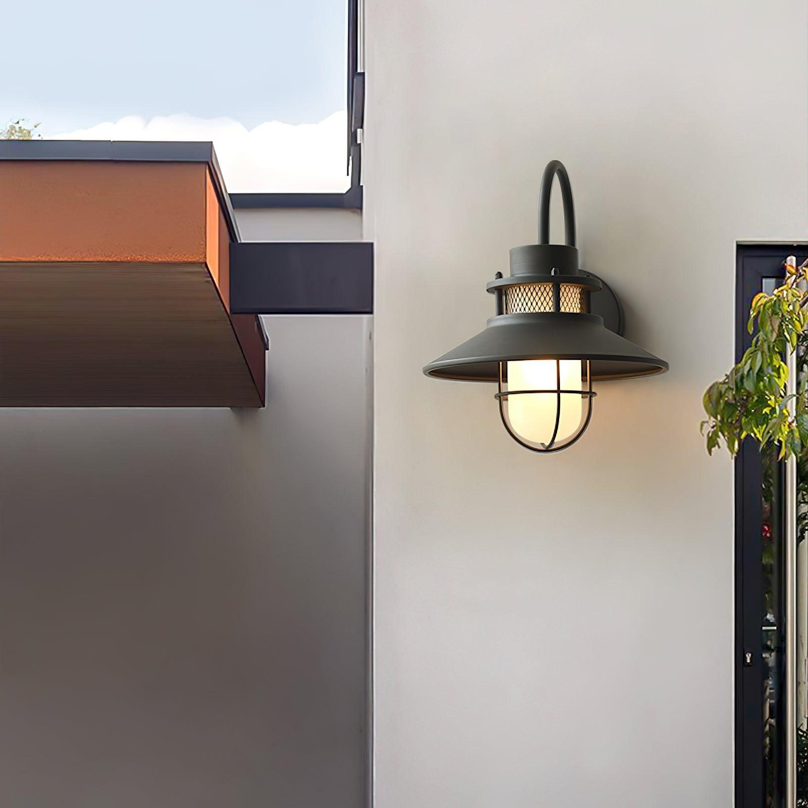Felix Industrial Outdoor Wall Lantern Waterproof Exterior Light Fixture