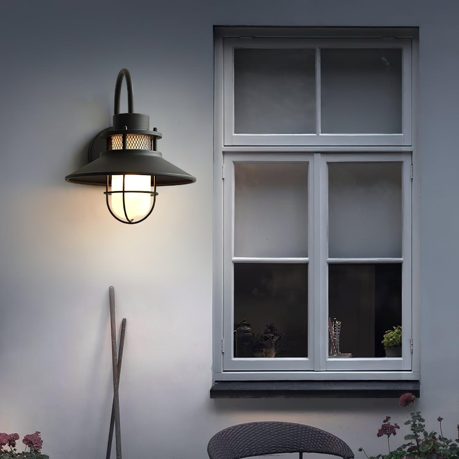 Felix Industrial Outdoor Wall Lantern Waterproof Exterior Light Fixture