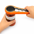 Allt-i-ett burk- och flasköppnare med gummigrepphandtag