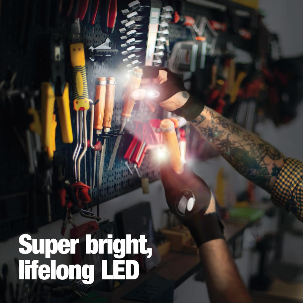 Flashlight Gloves With LED Finger Lights For Outdoor Work