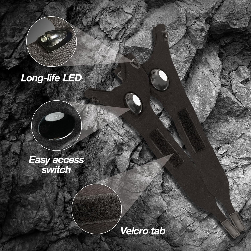 Flashlight Gloves With LED Finger Lights For Outdoor Work