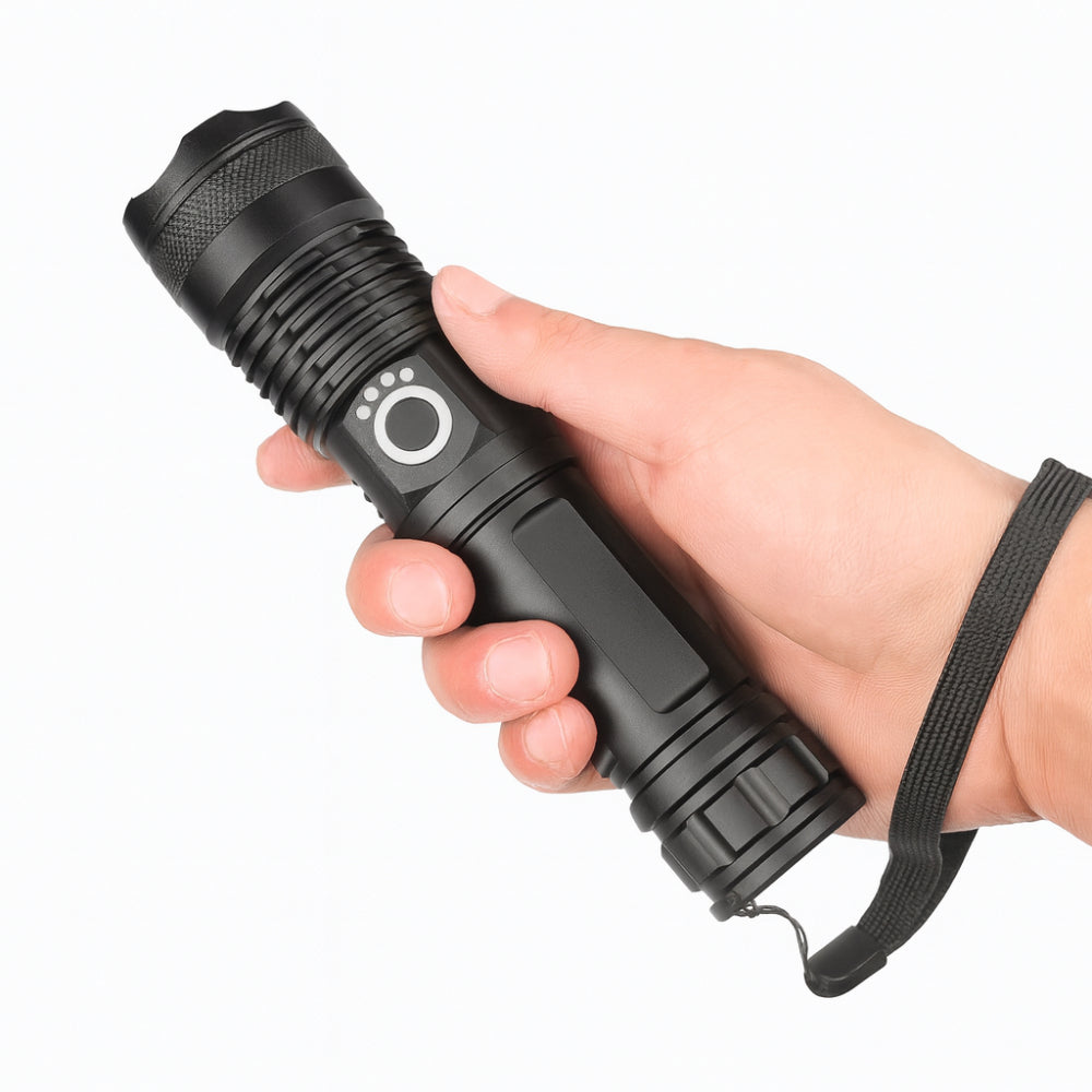 Lanterna portátil recarregável LED para uso noturno ao ar livre