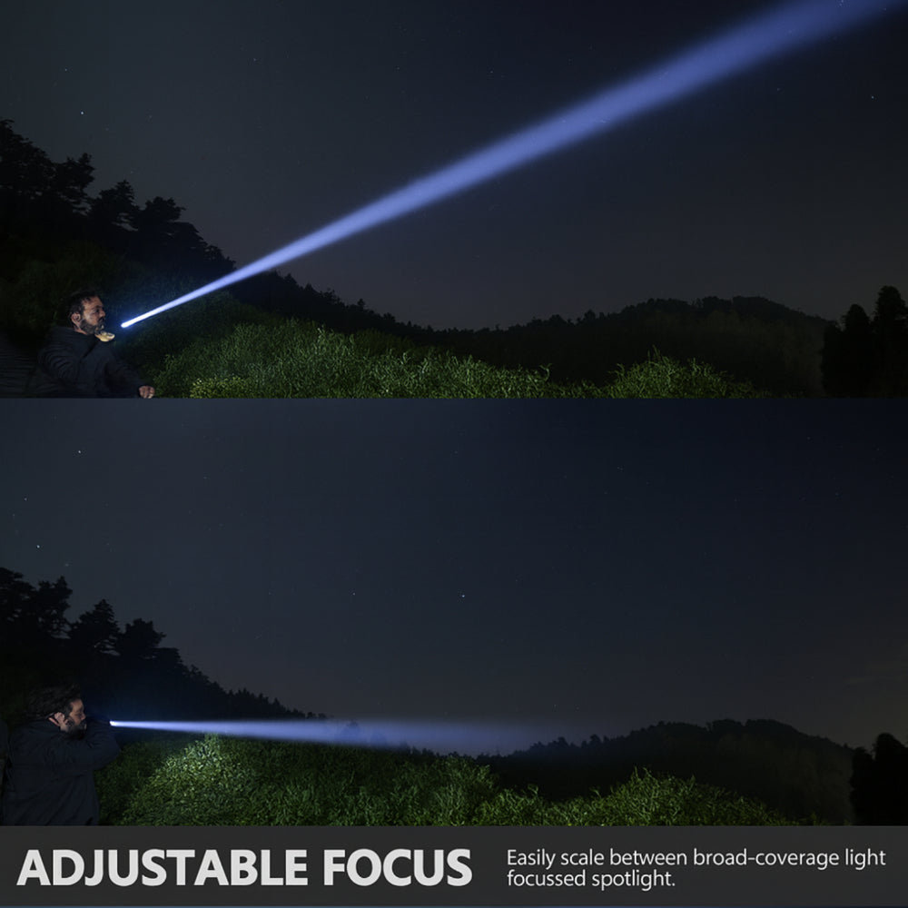Lanterna portátil recarregável LED para uso noturno ao ar livre